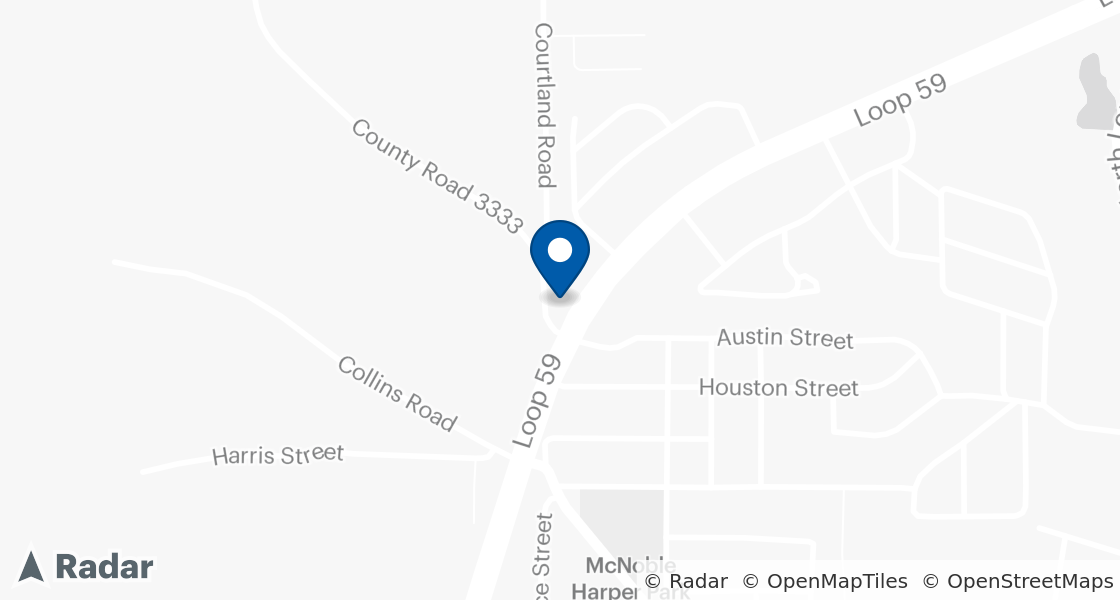 Map of Dairy Queen Location:: 701 Loop 59, Atlanta, TX, 75551-1662